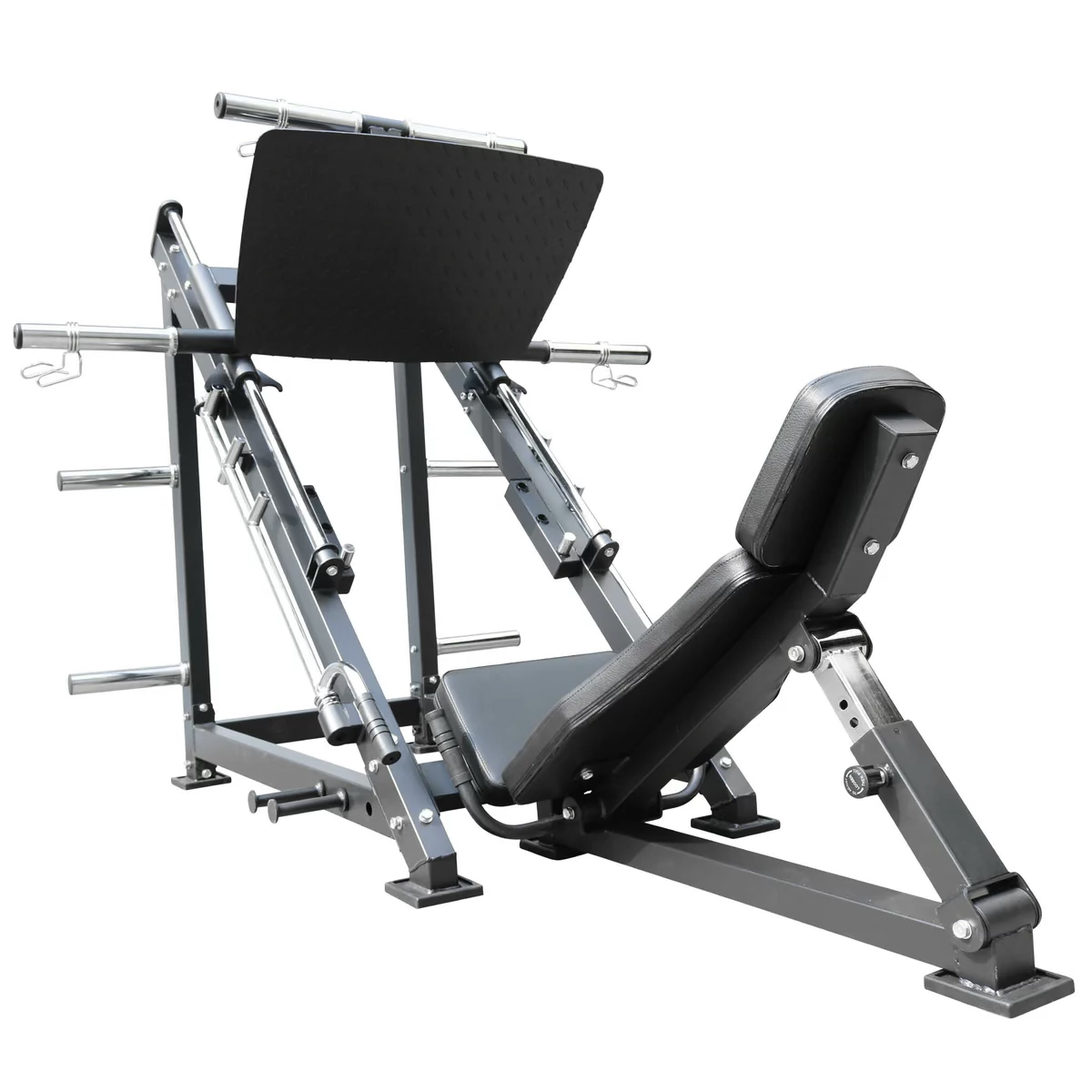 Stock image of a leg press machine